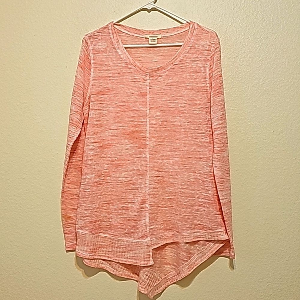 Sundance Pink Poly-blend Light Weight Sweater Women’s Size XS Asymmetrical Hem